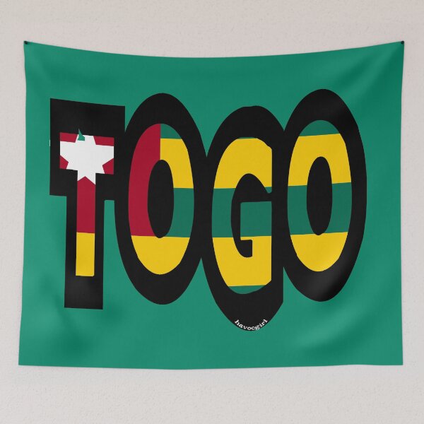 Item preview, Togo Font with Togolese Flag designed and sold by Havocgirl.