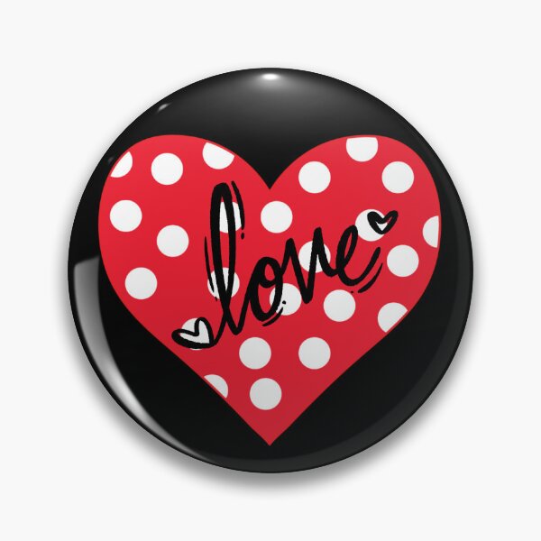Item preview, Red polka dot love heart designed and sold by Nathanfulks551.