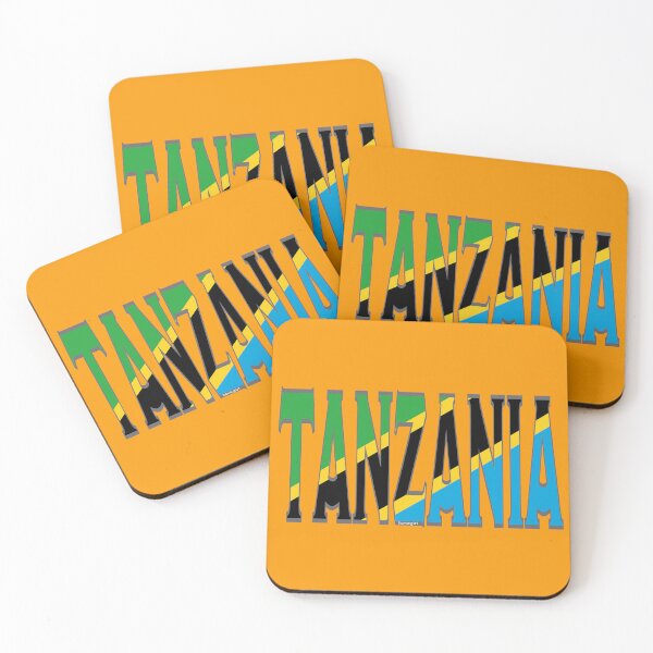 Item preview, Tanzania Font with Tanzanian Flag designed and sold by Havocgirl.