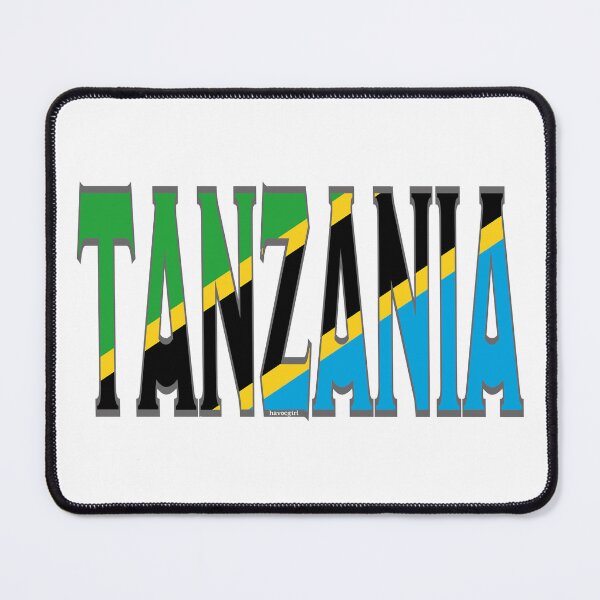 Item preview, Tanzania Font with Tanzanian Flag designed and sold by Havocgirl.