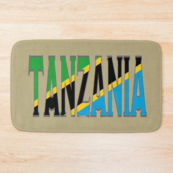 Item preview, Tanzania Font with Tanzanian Flag designed and sold by Havocgirl.