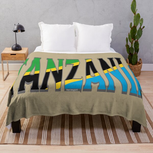 Item preview, Tanzania Font with Tanzanian Flag designed and sold by Havocgirl.