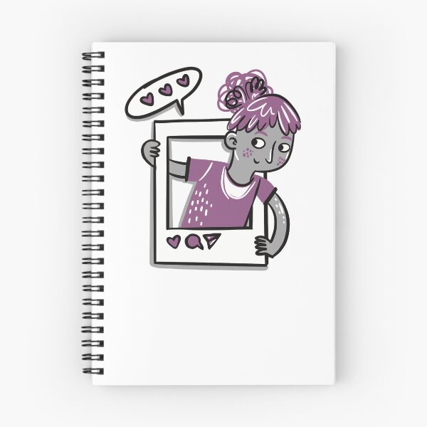 Item preview, Social media girl in purple designed and sold by jasmineberry.