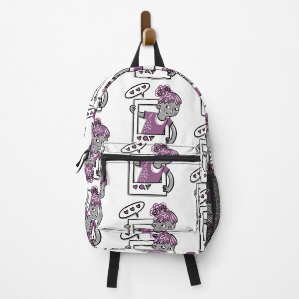 Item preview, Social media girl in purple designed and sold by jasmineberry.