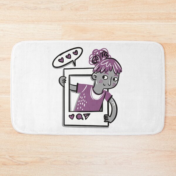 Item preview, Social media girl in purple designed and sold by jasmineberry.