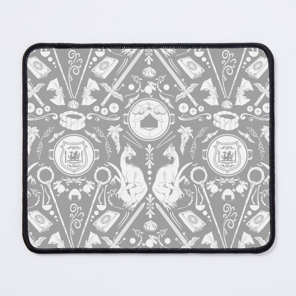 Item preview, Dungeon Food Damask (Grey) designed and sold by Hailey Suits.