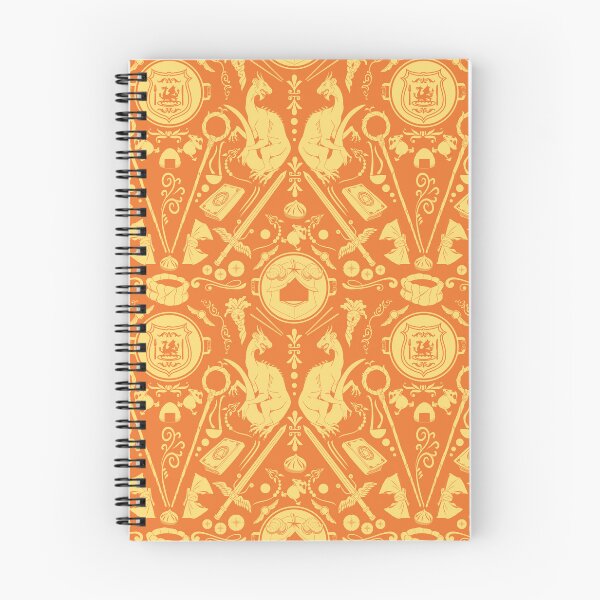 Item preview, Dungeon Food Damask (Orange) designed and sold by Hailey Suits.