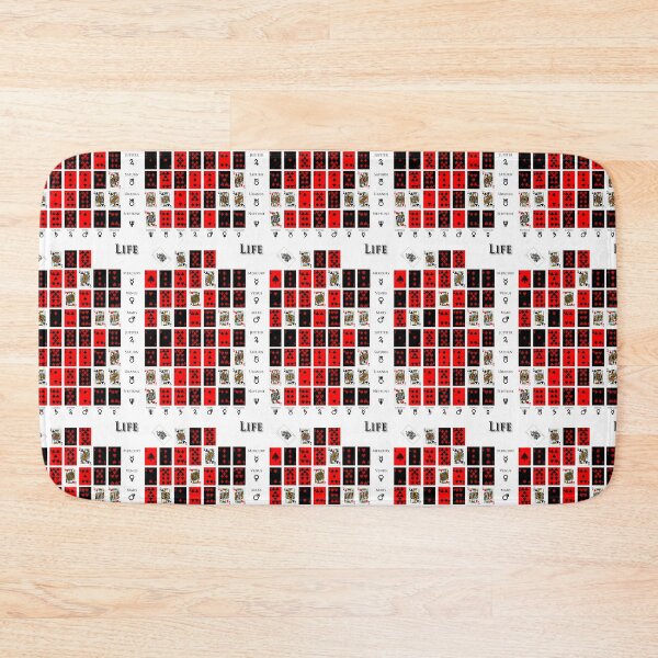 Item preview, Contrast Red 'n Black + Glyphs: Life Spread designed and sold by navigatefate.