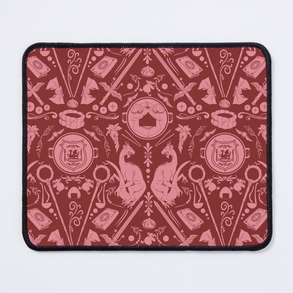 Item preview,  Dungeon Food Damask (Red) designed and sold by Hailey Suits.
