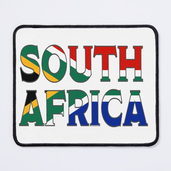 Item preview, South Africa Font with Flag of South Africa designed and sold by Havocgirl.