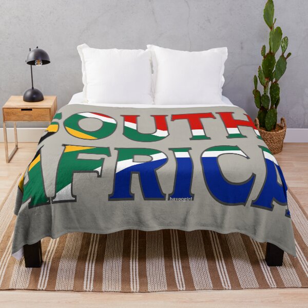 Item preview, South Africa Font with Flag of South Africa designed and sold by Havocgirl.