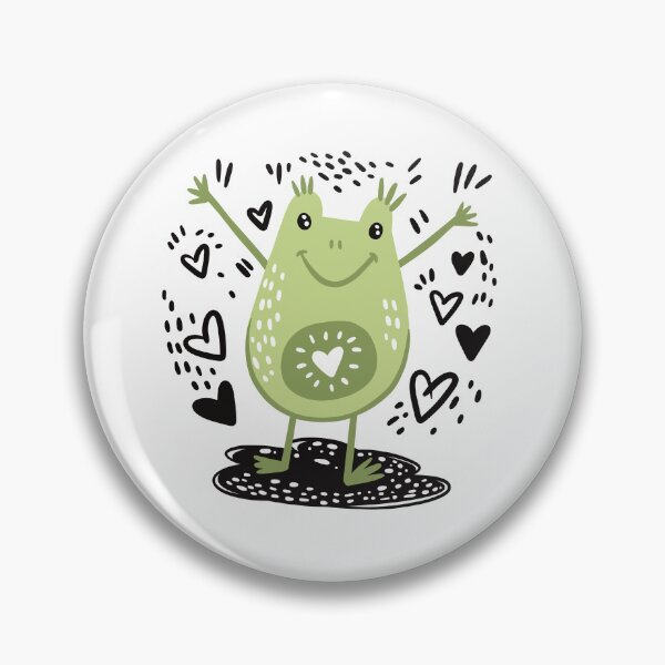 Item preview, Green froggy with hearts! designed and sold by jasmineberry.