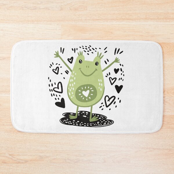 Item preview, Green froggy with hearts! designed and sold by jasmineberry.