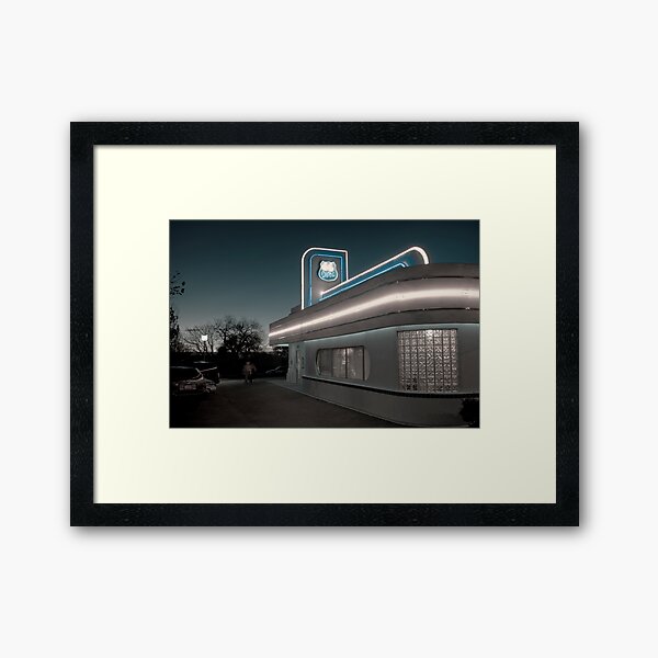 USA. New Mexico. Albuquerque. Route 66 Diner. Framed Art Print