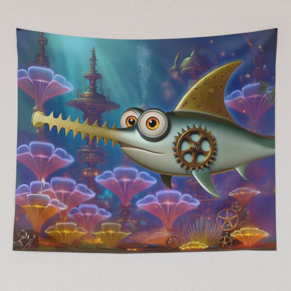 Item preview, Steampunk Sawfish designed and sold by Sillytoe.