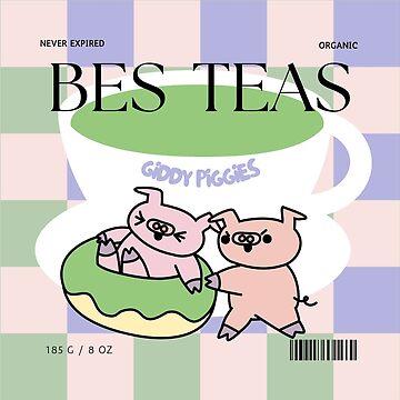 Artwork thumbnail, Giddy Piggies A Cup of Green Bes-Teas by Giddy Piggies