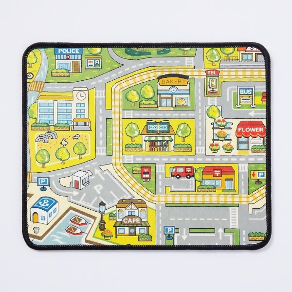 Item preview, town play rug pattern designed and sold by ClarenceMate.