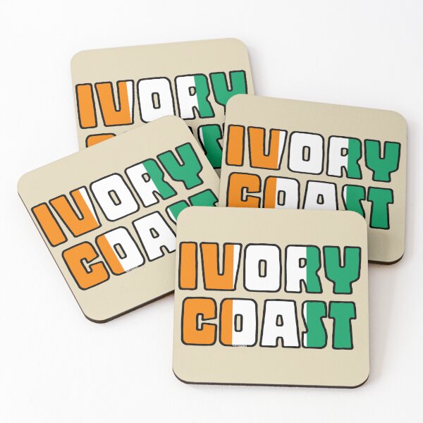 Item preview, Ivory Coast Cote de Ivoire Font with Ivorian Flag designed and sold by Havocgirl.