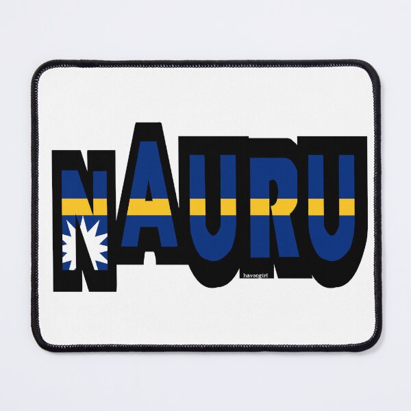 Item preview, Nauru Font with Nauruan Flag designed and sold by Havocgirl.