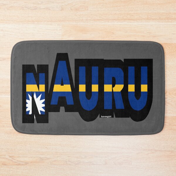 Item preview, Nauru Font with Nauruan Flag designed and sold by Havocgirl.