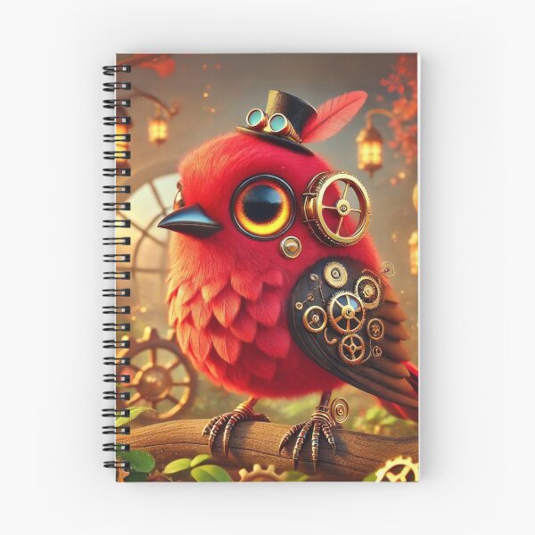 Item preview, Steampunk Scarlet Tanager designed and sold by Sillytoe.