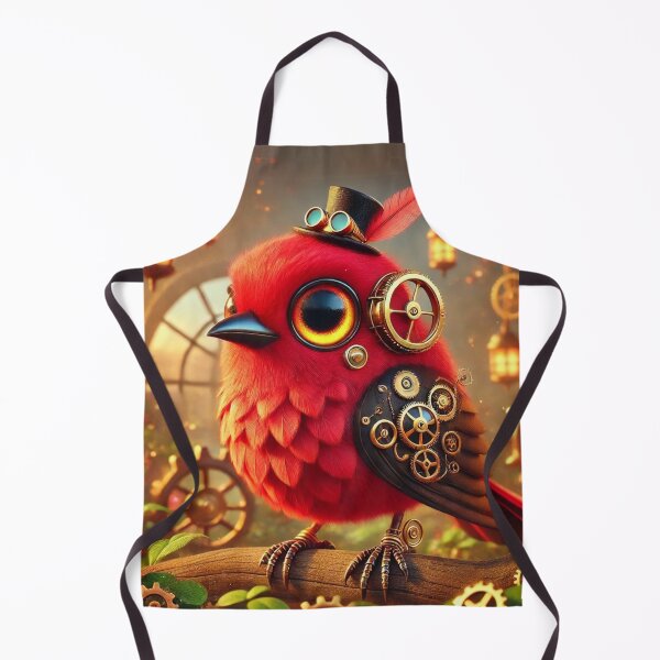 Item preview, Steampunk Scarlet Tanager designed and sold by Sillytoe.