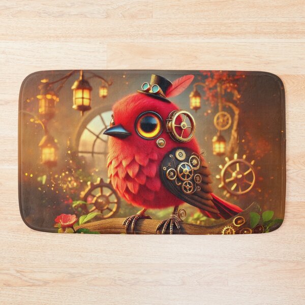 Item preview, Steampunk Scarlet Tanager designed and sold by Sillytoe.