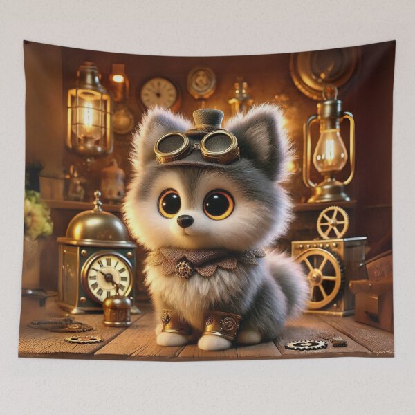 Item preview, Steampunk Schipperke designed and sold by Sillytoe.