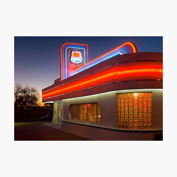USA. New Mexico. Albuquerque. Route 66 Diner. (Alan Copson ©) Photographic Print