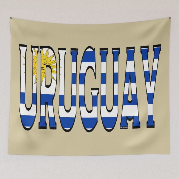 Item preview, Uruguay Font with Uruguayan Flag designed and sold by Havocgirl.