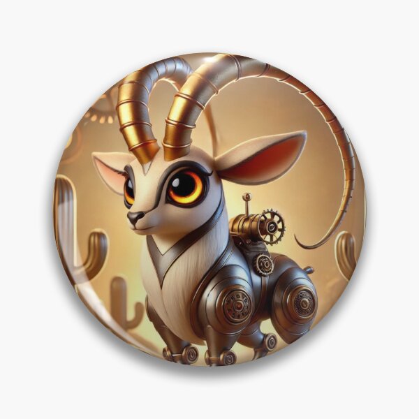 Item preview, Steampunk Scimitar-Horned Oryx designed and sold by Sillytoe.