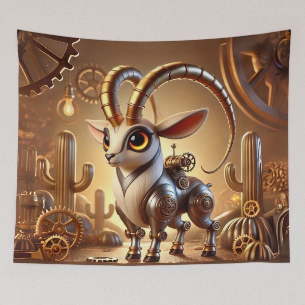Item preview, Steampunk Scimitar-Horned Oryx designed and sold by Sillytoe.