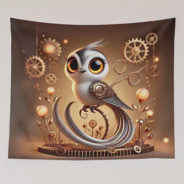 Item preview, Steampunk Scissor-Tailed Flycatcher designed and sold by Sillytoe.