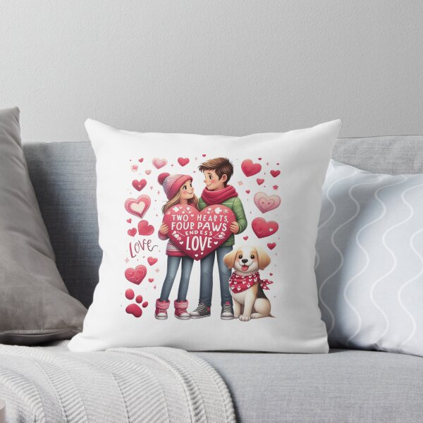 Item preview, "Two Hearts, Four Paws, Endless Love – Romantic Pet Lover Design" designed and sold by bannzy.
