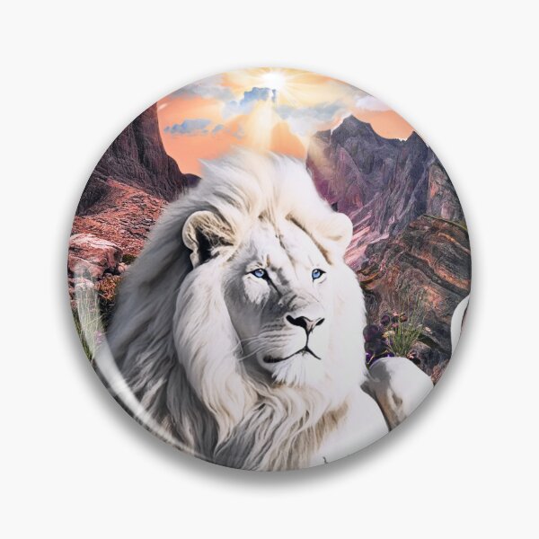 Item preview, Majestic White Lion designed and sold by Tripp Art Studio.