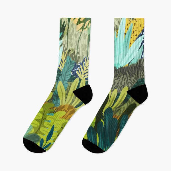 Item preview, Wild Jungle Painting, Forest Dark Botanical Nature, Plants Tropical Eclectic Modern Illustration designed and sold by 83oranges.com.