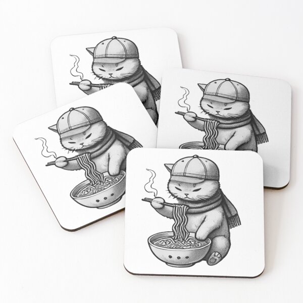 Aperçu de l'œuvre Chat Ramen 7 créée et vendue par S.Lindsay Designs.