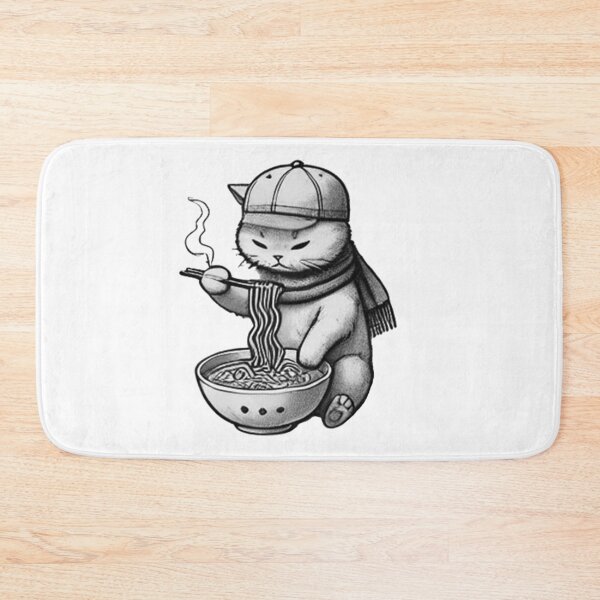 Aperçu de l'œuvre Chat Ramen 7 créée et vendue par S.Lindsay Designs.