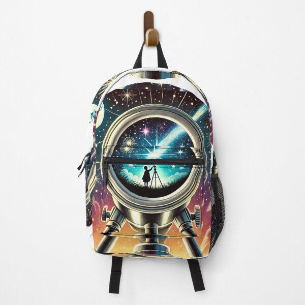 Item preview, Through the Telescope - Whimsical Stargazing Cosmic Art designed and sold by BeatyinChaos.