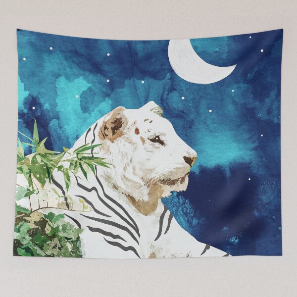 Item preview, Moonbath #painting #animalprint designed and sold by 83oranges.com.