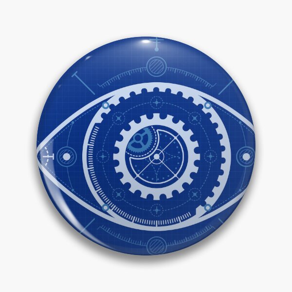 Item preview, artificial intelligence biometrics futuristic eye mechanic blueprint designed and sold by NiamLab.