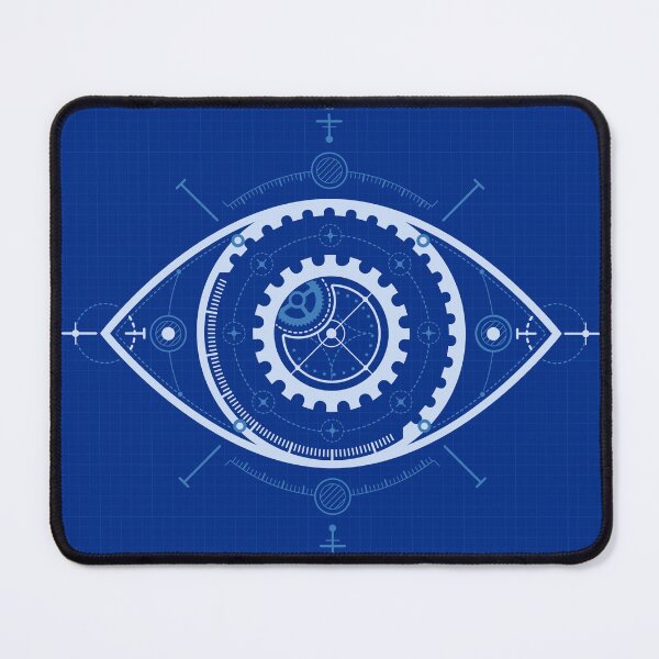 Item preview, artificial intelligence biometrics futuristic eye mechanic blueprint designed and sold by NiamLab.