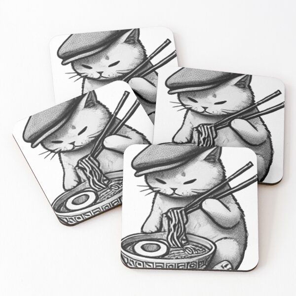 Aperçu de l'œuvre Chat Ramen 8 créée et vendue par S.Lindsay Designs.
