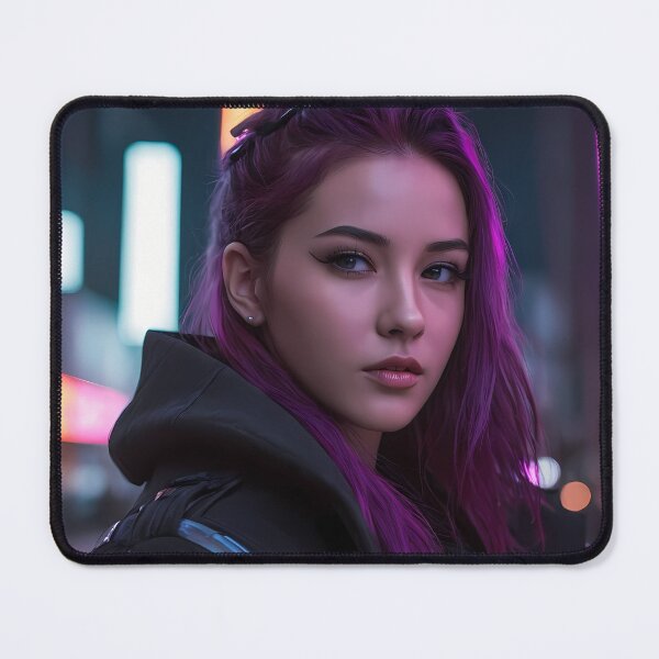 Item preview, Cyberpunk Woman Portrait designed and sold by papi1998.