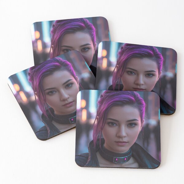 Item preview, Cyberpunk Woman Portrait designed and sold by papi1998.