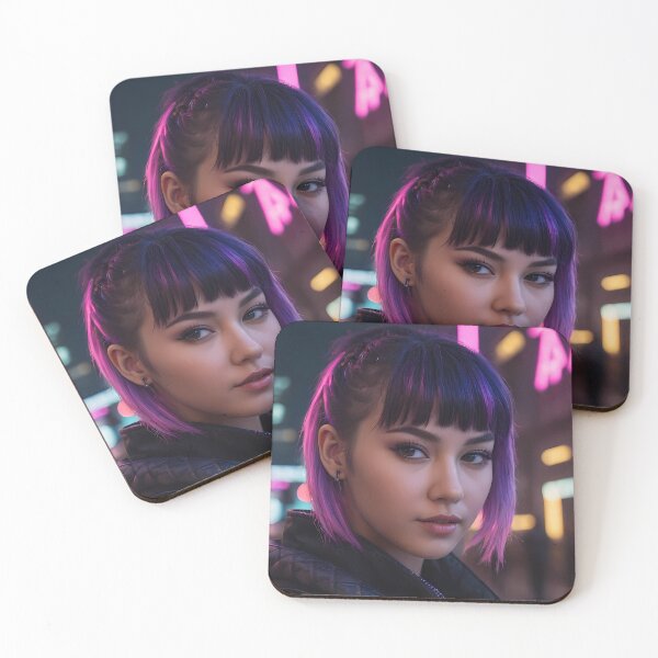 Item preview, Cyberpunk Woman Portrait designed and sold by papi1998.