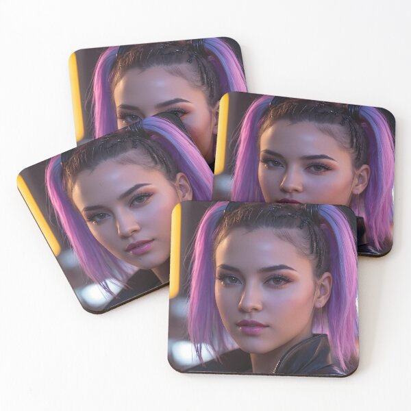 Item preview, Cyberpunk Woman Portrait designed and sold by papi1998.