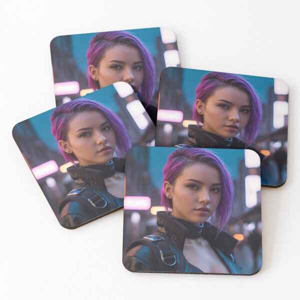 Item preview, Cyberpunk Woman Portrait designed and sold by papi1998.