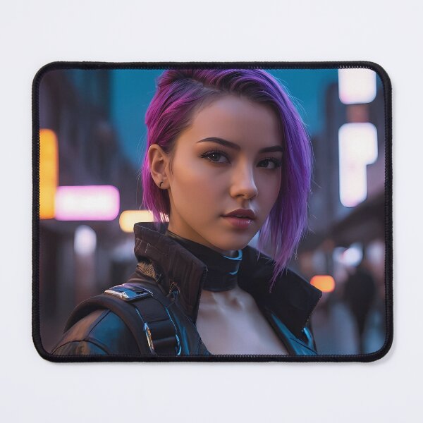 Item preview, Cyberpunk Woman Portrait designed and sold by papi1998.