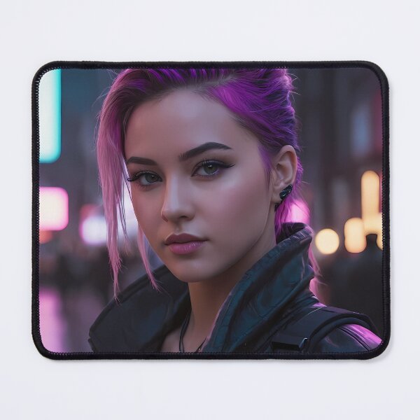 Item preview, Cyberpunk Woman Portrait designed and sold by papi1998.